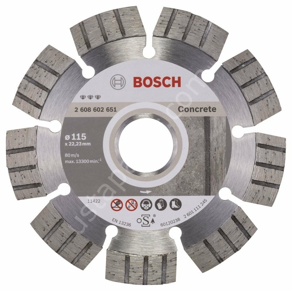 Bosch - Best Serisi Beton İçin Elmas Kesme Diski 115 mm 2608602651