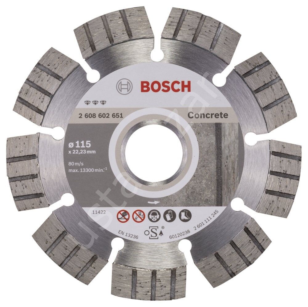 Bosch - Best Serisi Beton İçin Elmas Kesme Diski 115 mm 2608602651