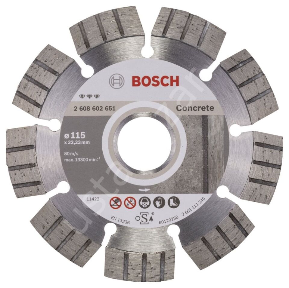 Bosch - Best Serisi Beton İçin Elmas Kesme Diski 115 mm 2608602651