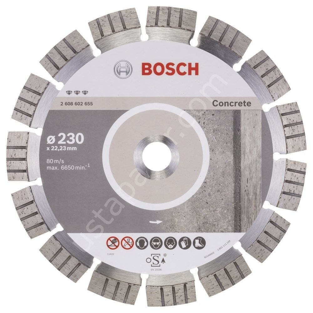 Bosch - Best Serisi Beton İçin Elmas Kesme Diski 230 mm 2608602655