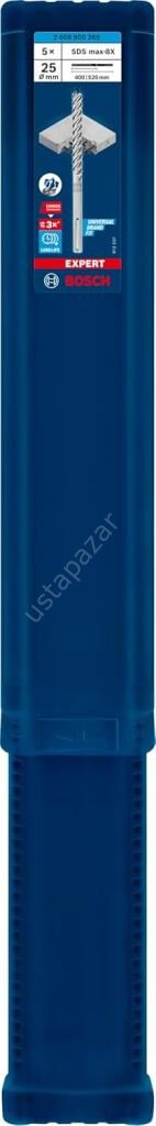 Bosch Expert 25 x 520 mm 5’li Yeni Sds Max-8x Delme Ucu 2608900269