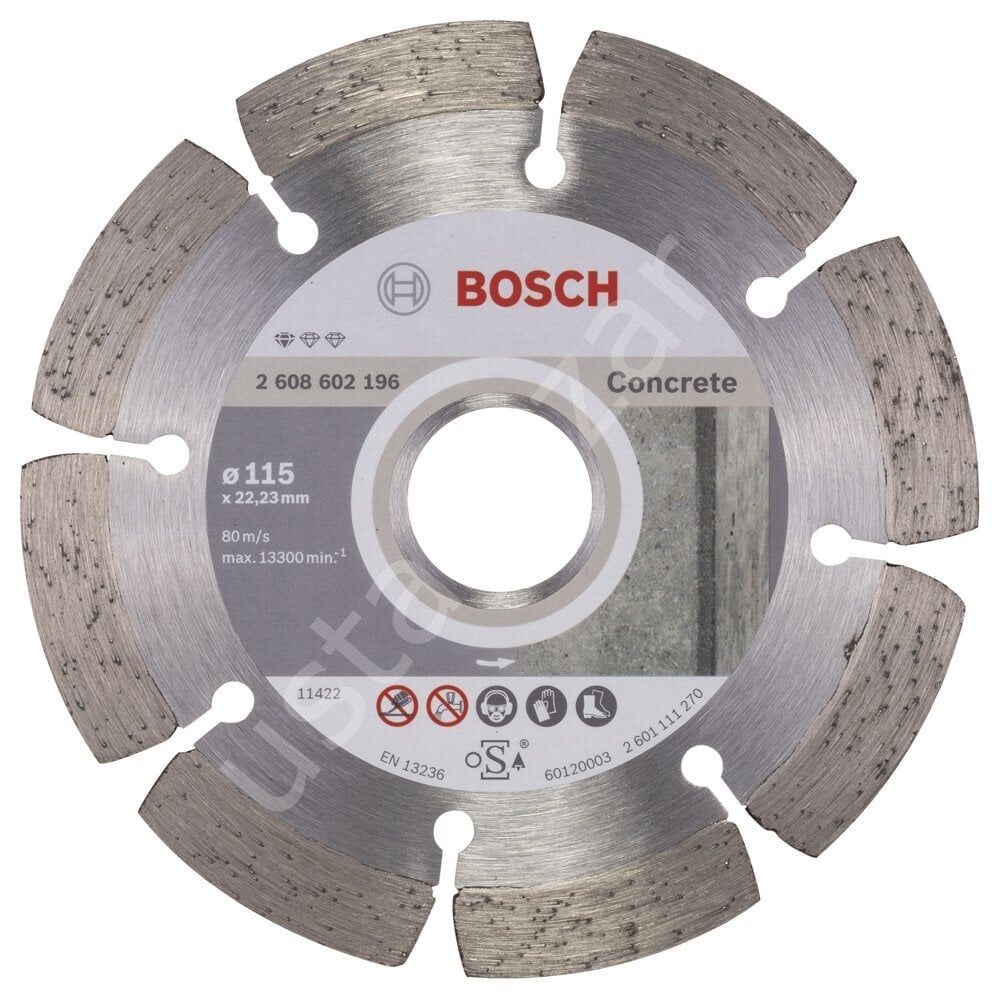 Bosch - Standard Seri Beton İçin Elmas Kesme Diski 115 mm 2608602196