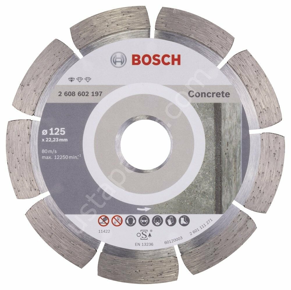 Bosch - Standard Seri Beton İçin Elmas Kesme Diski 125 mm 2608602197