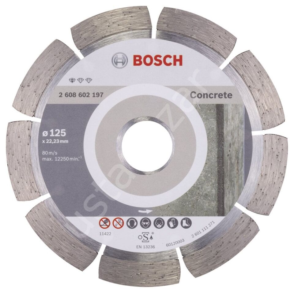 Bosch - Standard Seri Beton İçin Elmas Kesme Diski 125 mm 2608602197