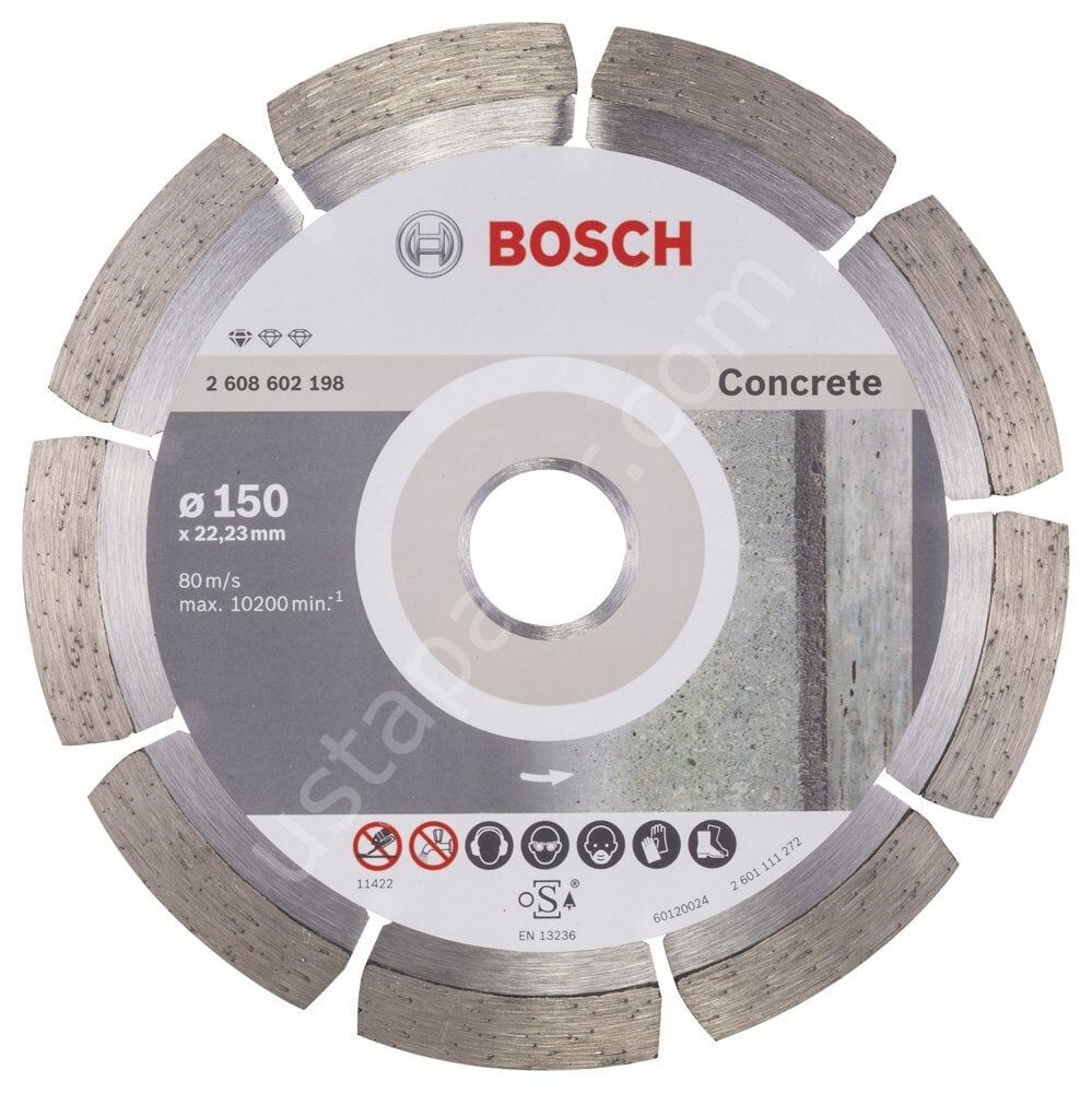 Bosch - Standard Seri Beton İçin Elmas Kesme Diski 150 mm 2608602198