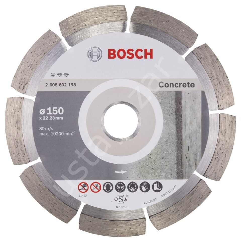Bosch - Standard Seri Beton İçin Elmas Kesme Diski 150 mm 2608602198
