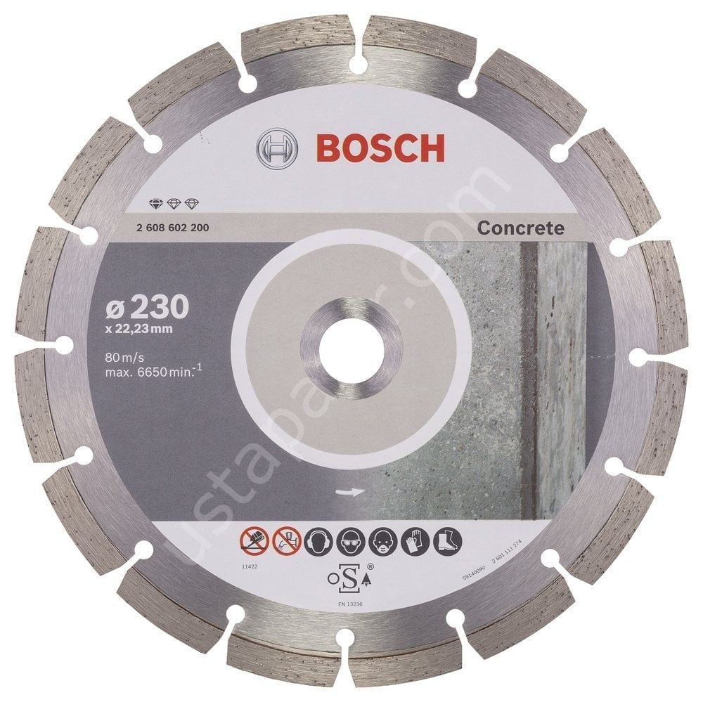 Bosch - Standard Seri Beton İçin Elmas Kesme Diski 230 mm 2608602200