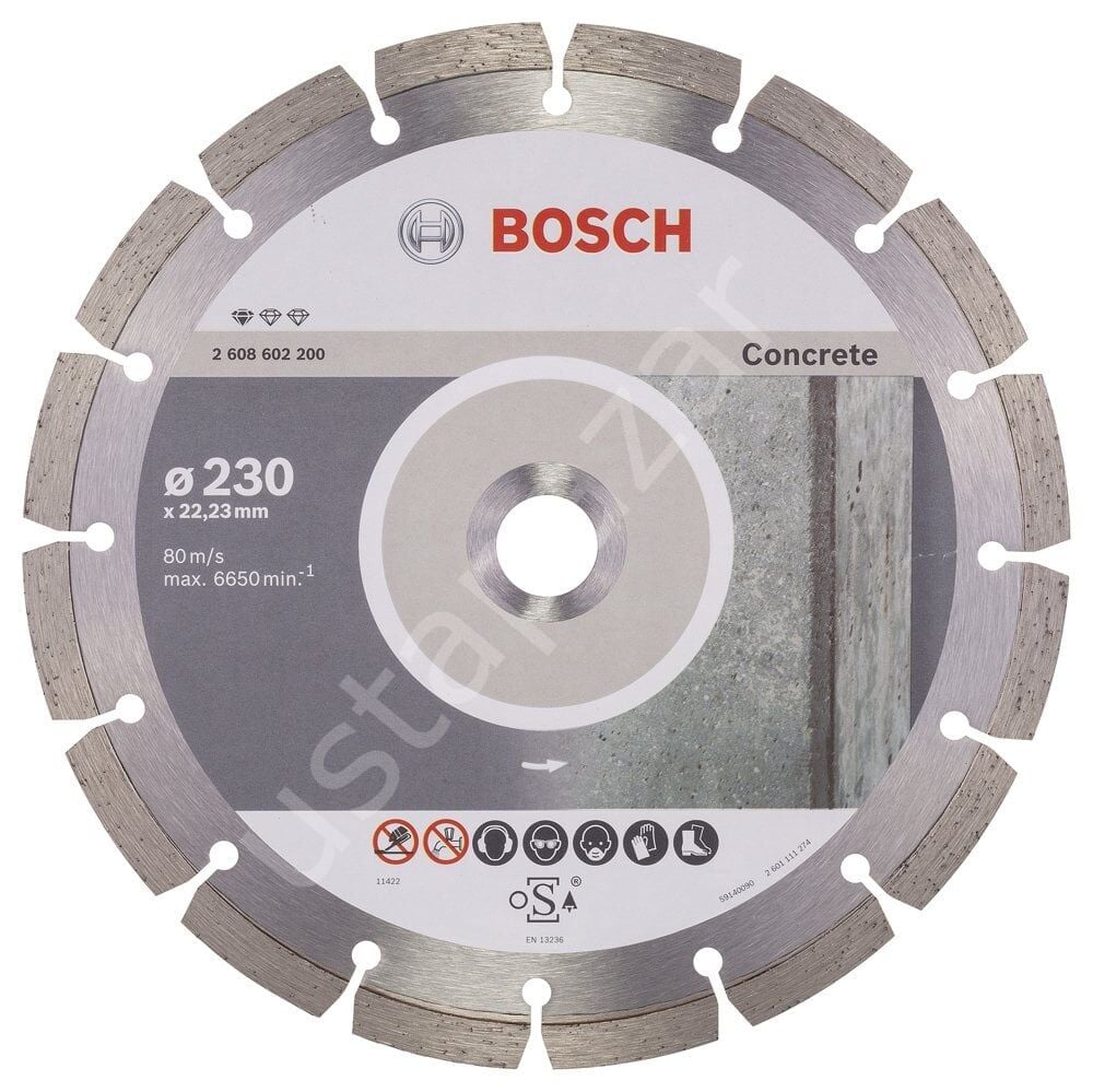 Bosch - Standard Seri Beton İçin Elmas Kesme Diski 230 mm 2608602200