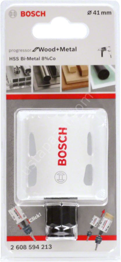 Bosch - Yeni Progressor Serisi Ahşap ve Metal için Delik Açma Testeresi (Panç) 41 mm 2608594213