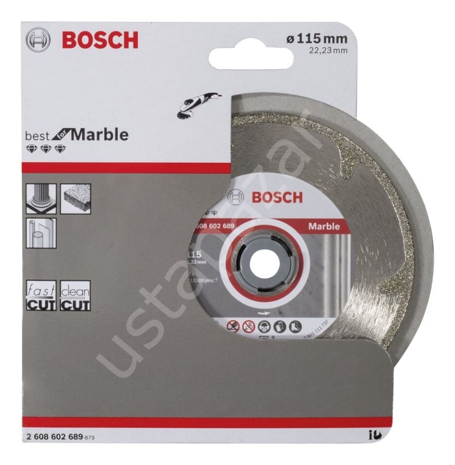 Bosch - Best Serisi Mermer İçin Elmas Kesme Diski 115 mm 2608602689