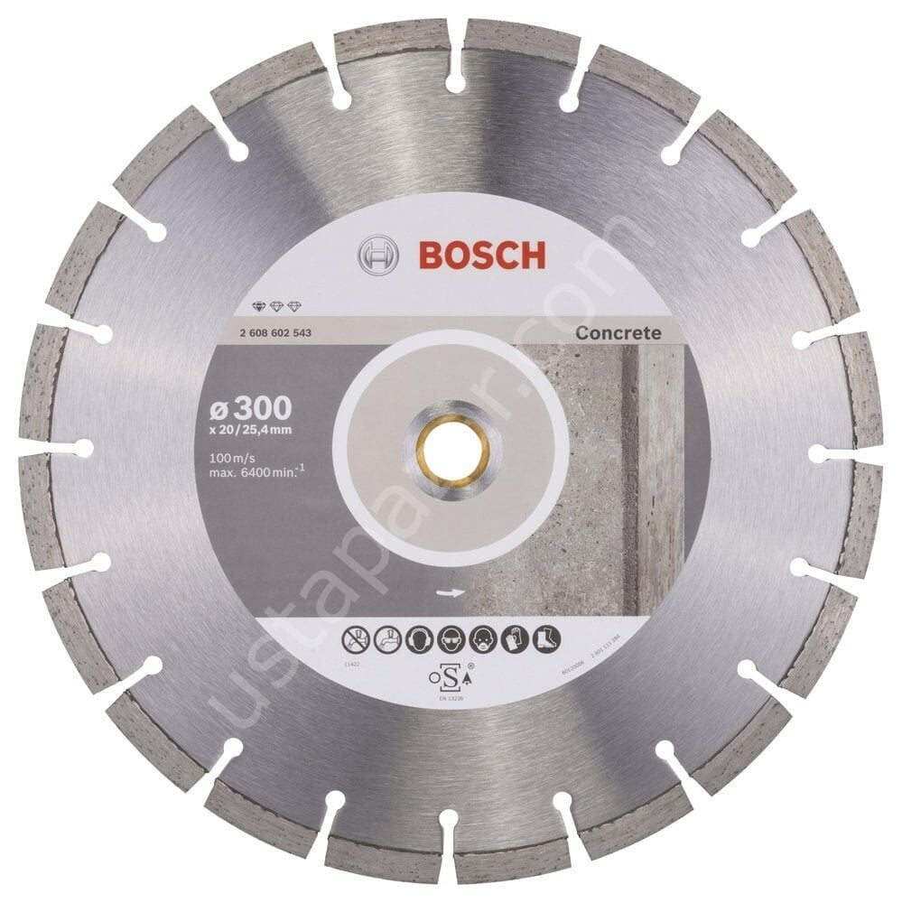 Bosch - Standard Seri Beton İçin Elmas Kesme Diski 300 mm 2608602543