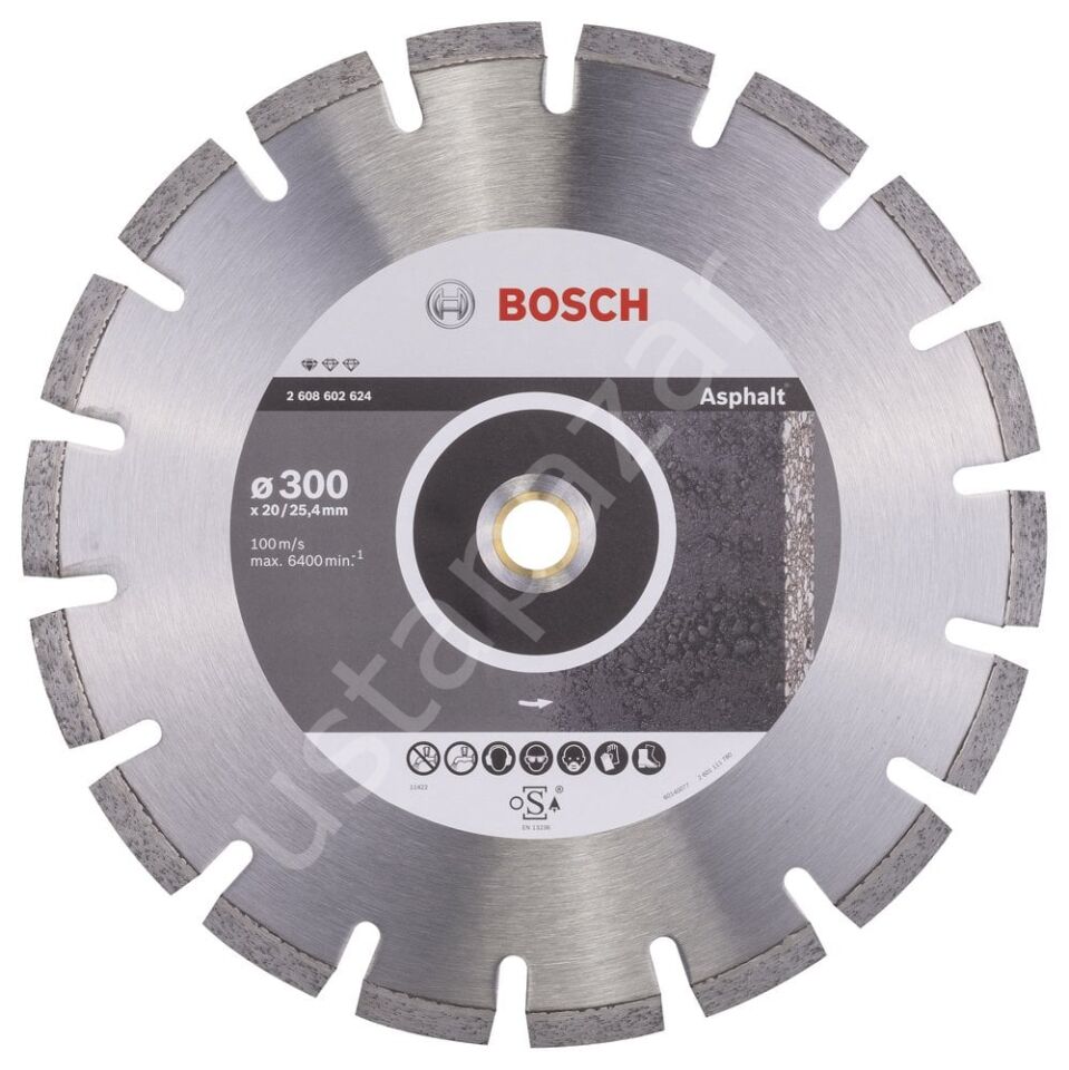 Bosch - Standard Seri Asfalt İçin Elmas Kesme Diski 300 mm 2608602624