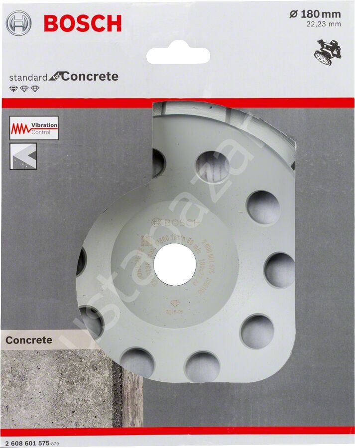 Bosch - Standard Seri Beton İçin Elmas Çanak Disk 180 mm 2608601575